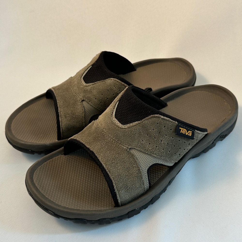 Teva Men's Tan Slide Sandals
